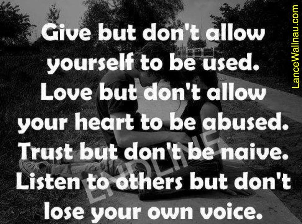 Give but don t allow yourself to be used author Give But Don T Allow Yourself To Be Used Love But Don T Allow Your Heart To Be Lance Wallnau