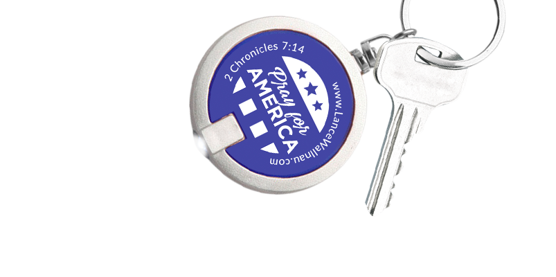 Pray for America Keychain
